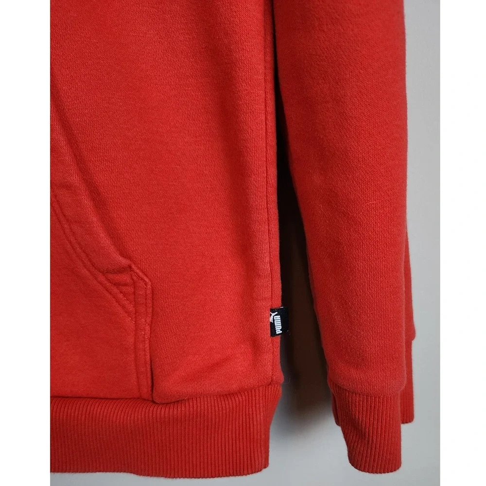 Kids Puma Red‎ Logo Graphic Hoodie Sweatshirt Youth Size 14 16